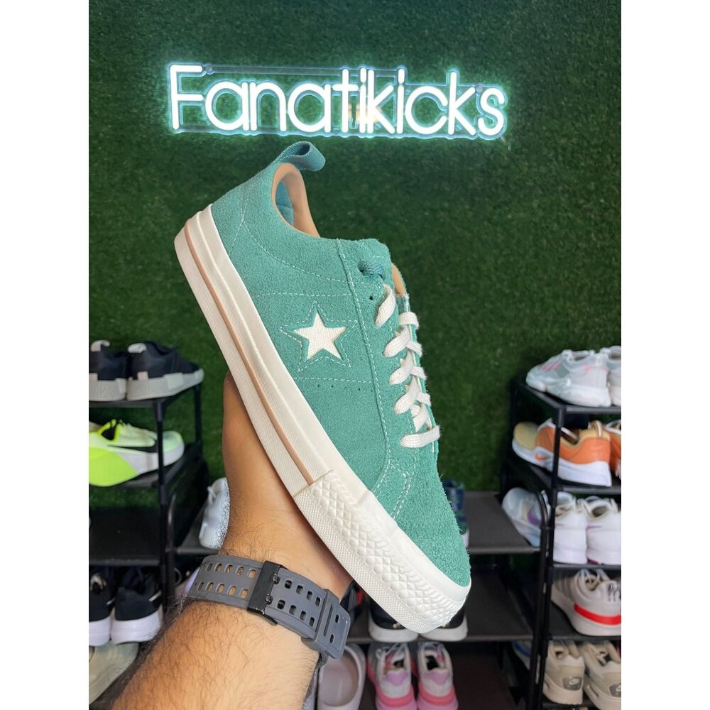 Converse One Star‎ Pro OX Mens Size 12 Shoes Teal White Low Sneakers A02947C